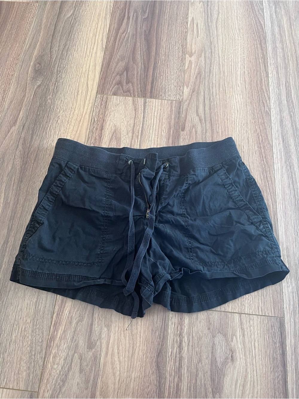 a.n.a Black Drawstring  Shorts